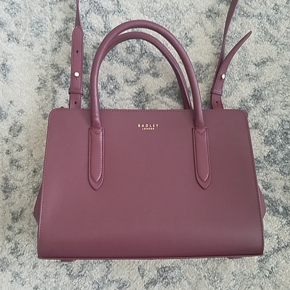 burgundy radley purse